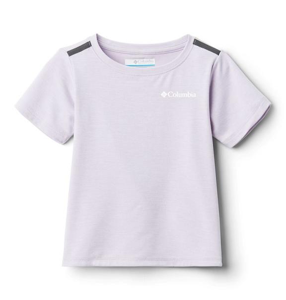 Columbia Tech Trek T-Shirt Pink For Girls NZ26713 New Zealand